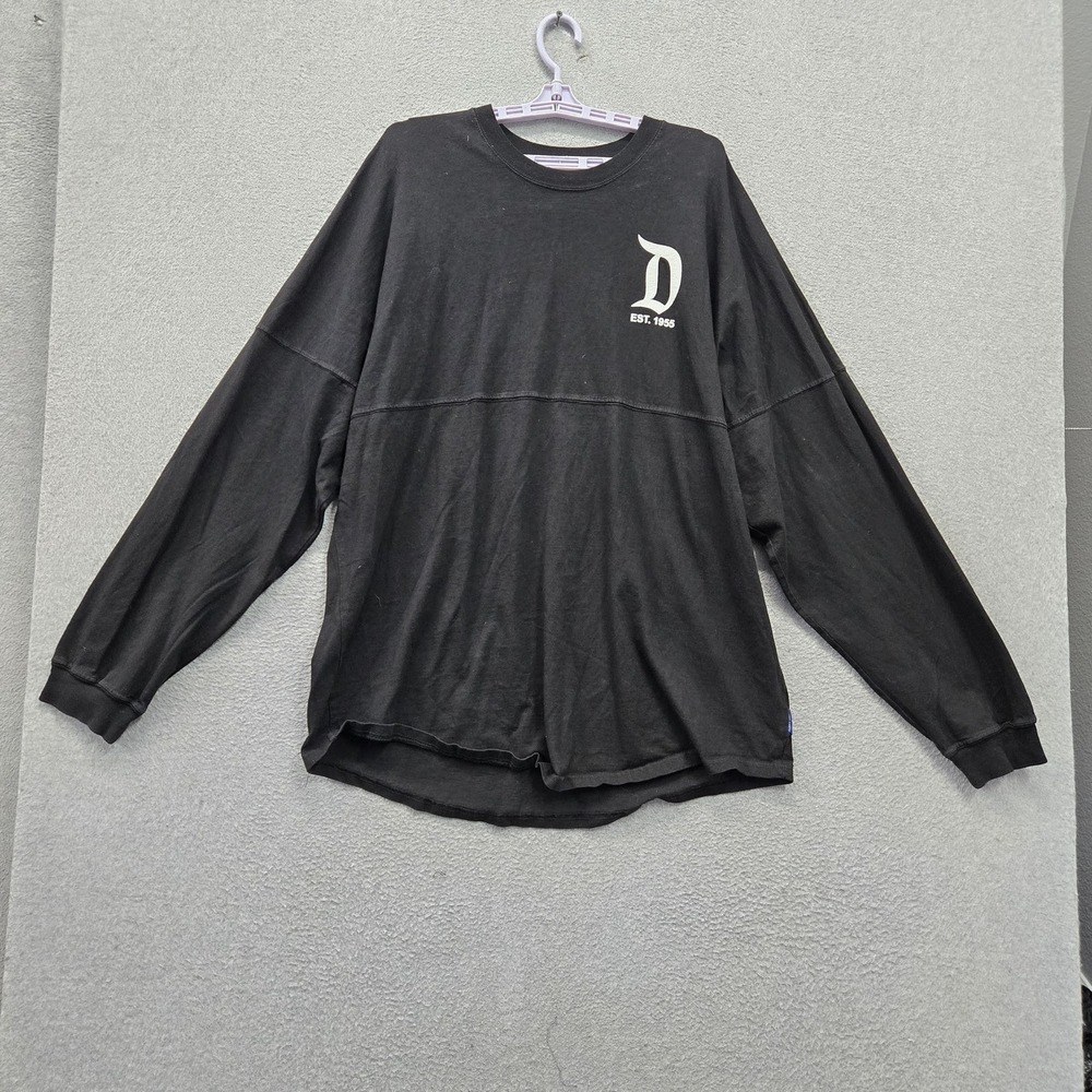Disney Parks Men Shirt XL Black Spirit Jersey Unisex DIsneyland Resort Logo